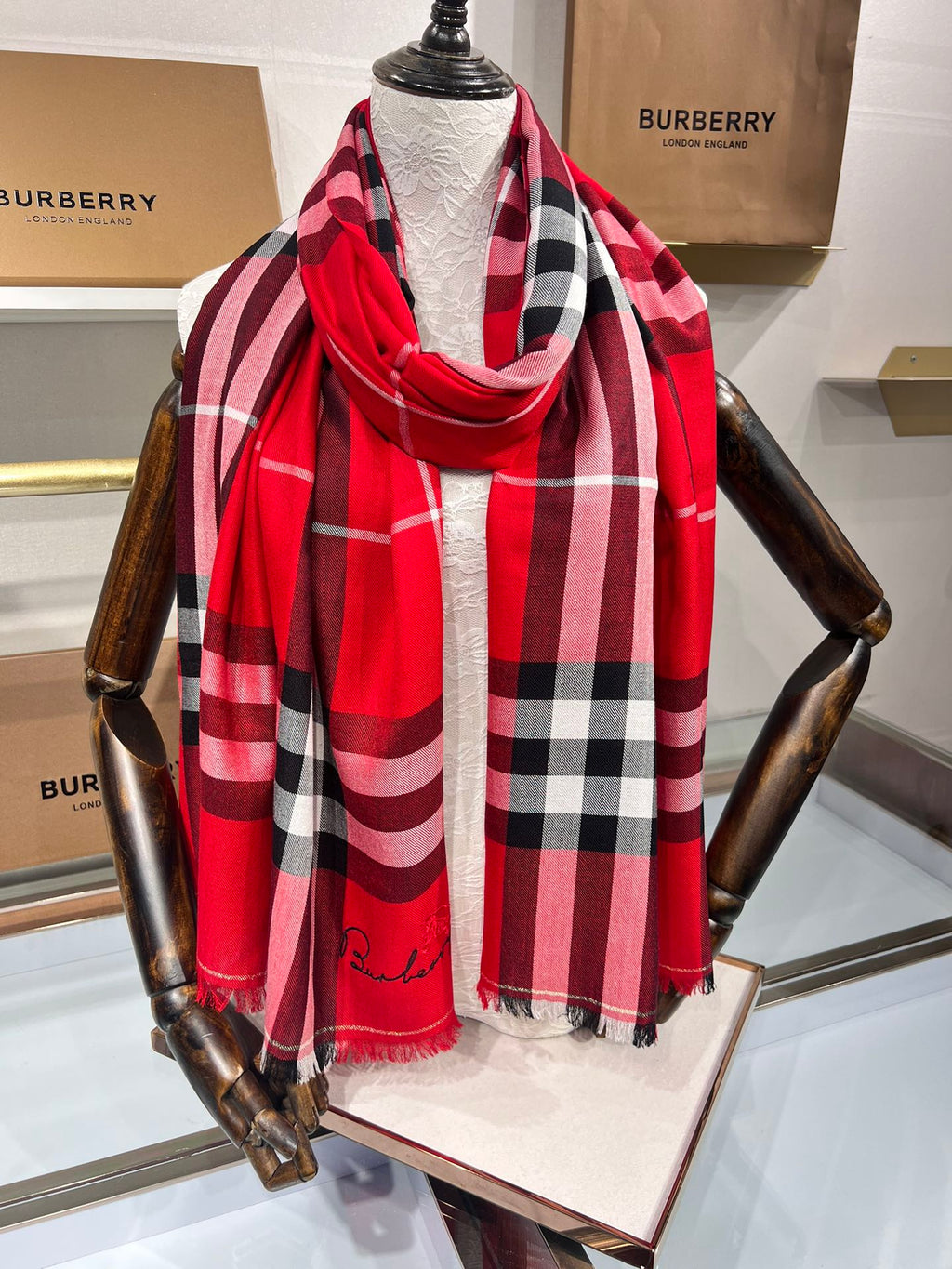 BBR SCARF 200 CM IN CASHMERE 490987