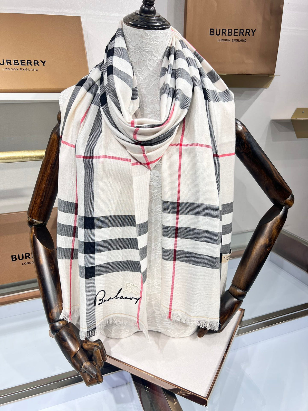 BBR SCARF 200 CM IN CASHMERE 490988