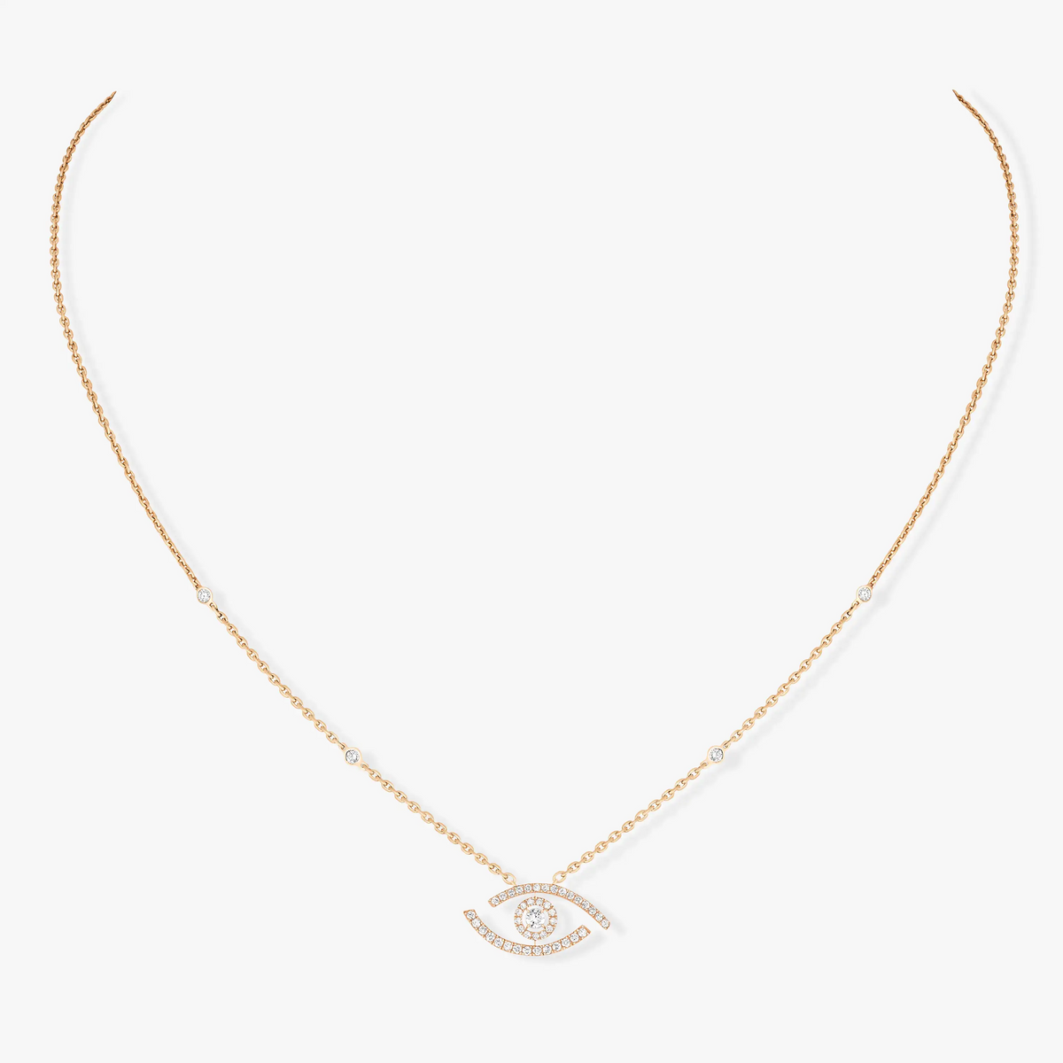 LUCKY EYE PAVED NECKLACE DIAMOND