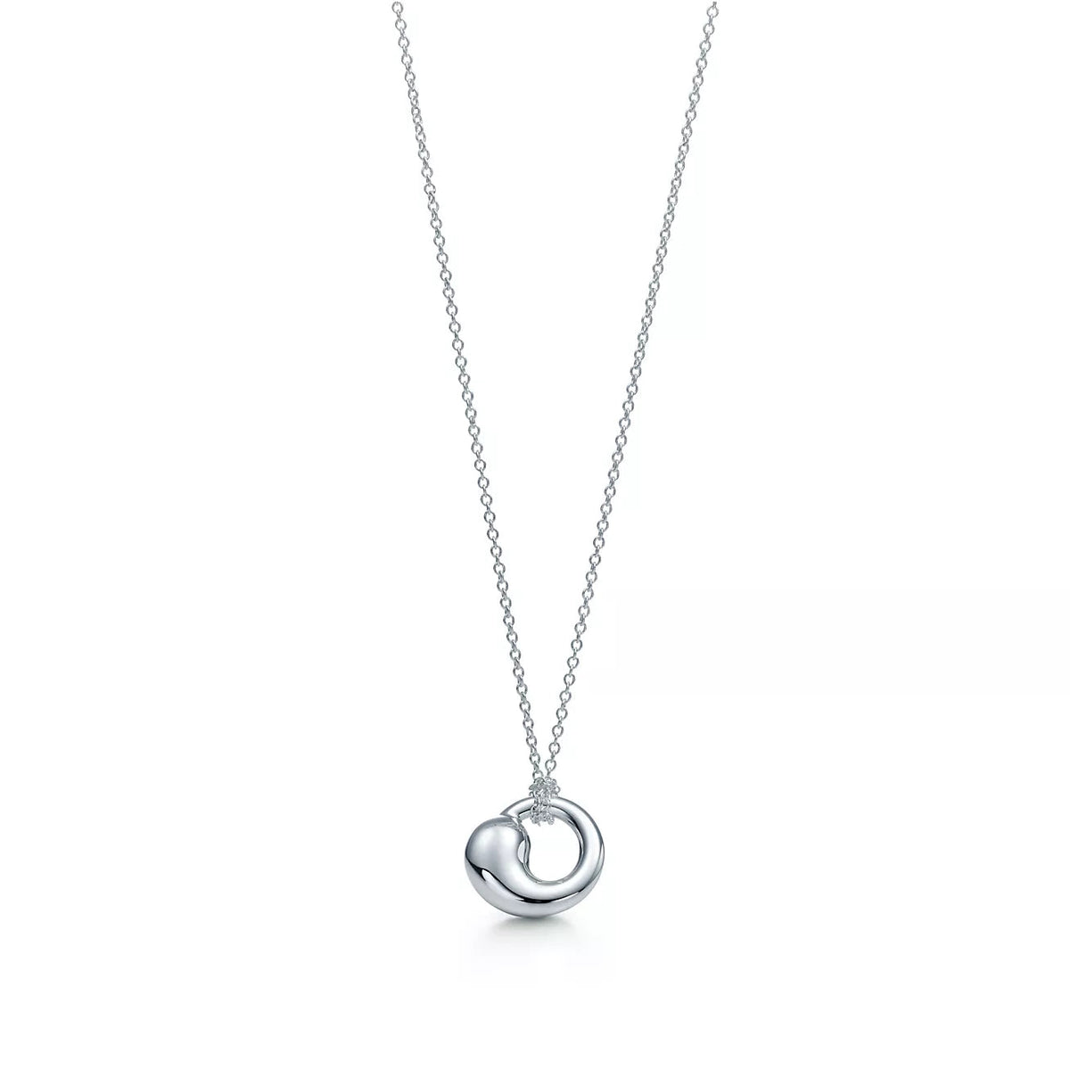 TIFFANY SNAIL PEDANT SILVER NECKLACE