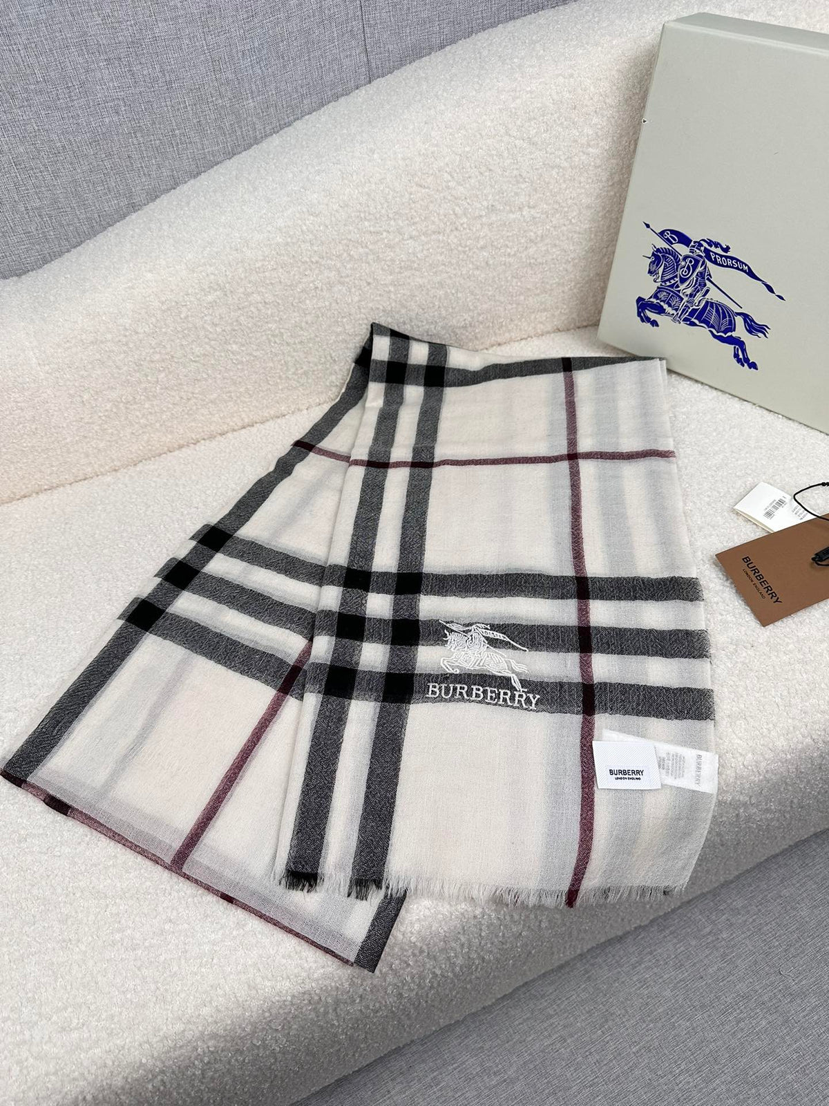 BBR SCARF 220 CM IN CASHMERE 490971