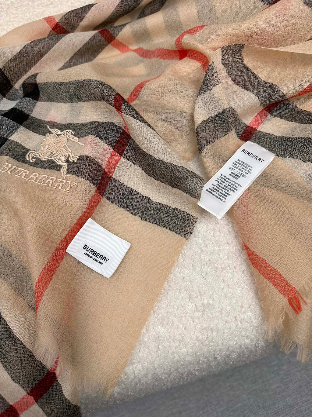 BBR SCARF 220 CM IN CASHMERE 490973