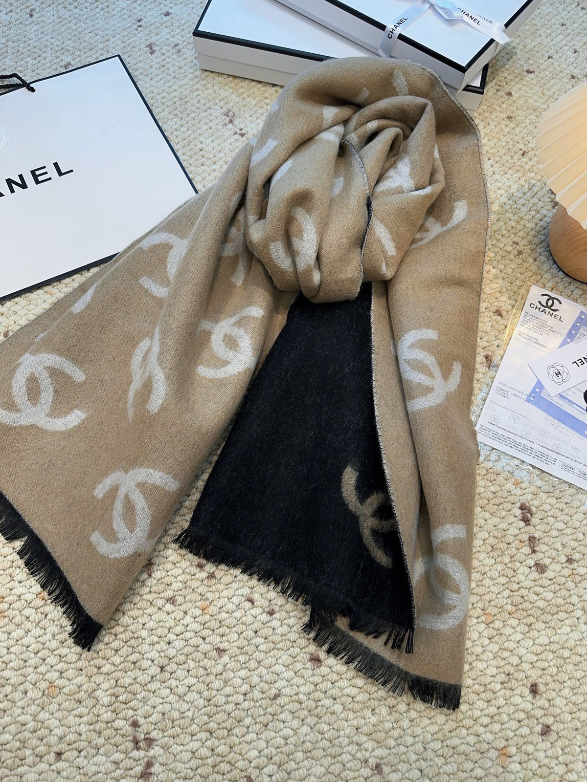 CHANEL 25S SCARF 200 CM IN CASHMERE 942780