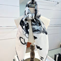 CHANEL 25S SCARF 90 IN SILK 735865