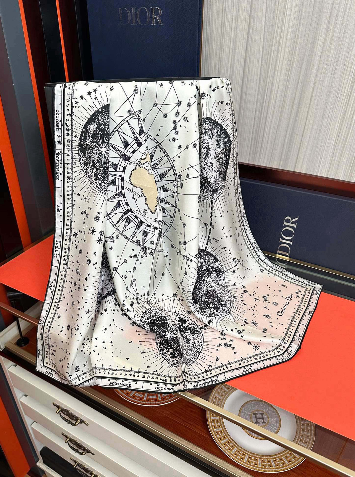DIOR SCARF 90 CM IN SILK 651243