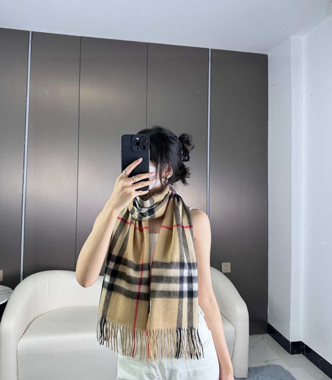 BBR SCARF 180 CM IN CASHMERE 543356