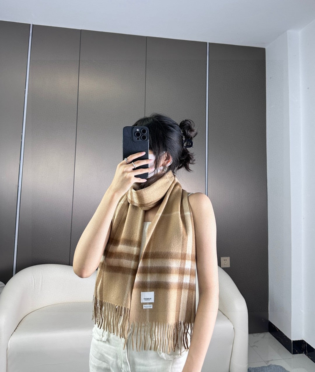 BBR SCARF 180 CM IN CASHMERE 543357