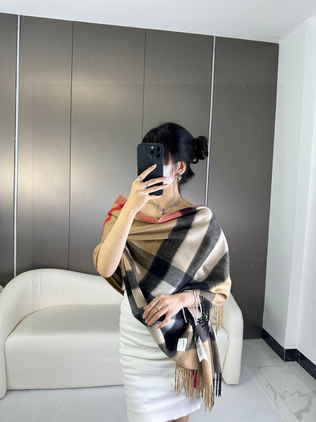 BBR SCARF 200 CM IN CASHMERE 726424