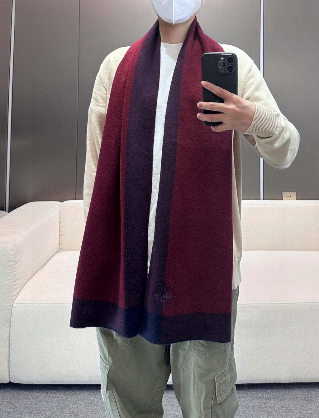 BBR SCARF 180 CM IN CASHMERE 697637