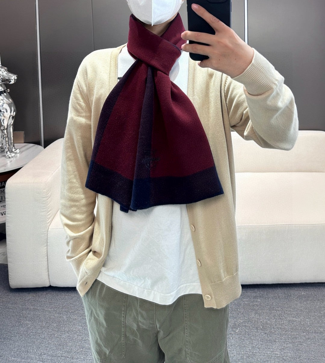 BBR SCARF 180 CM IN CASHMERE 697637