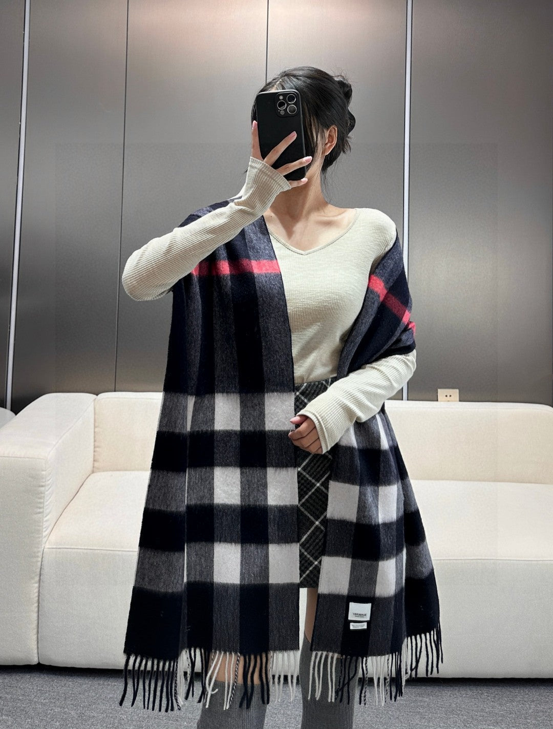 BBR SCARF 180 CM IN CASHMERE 732150