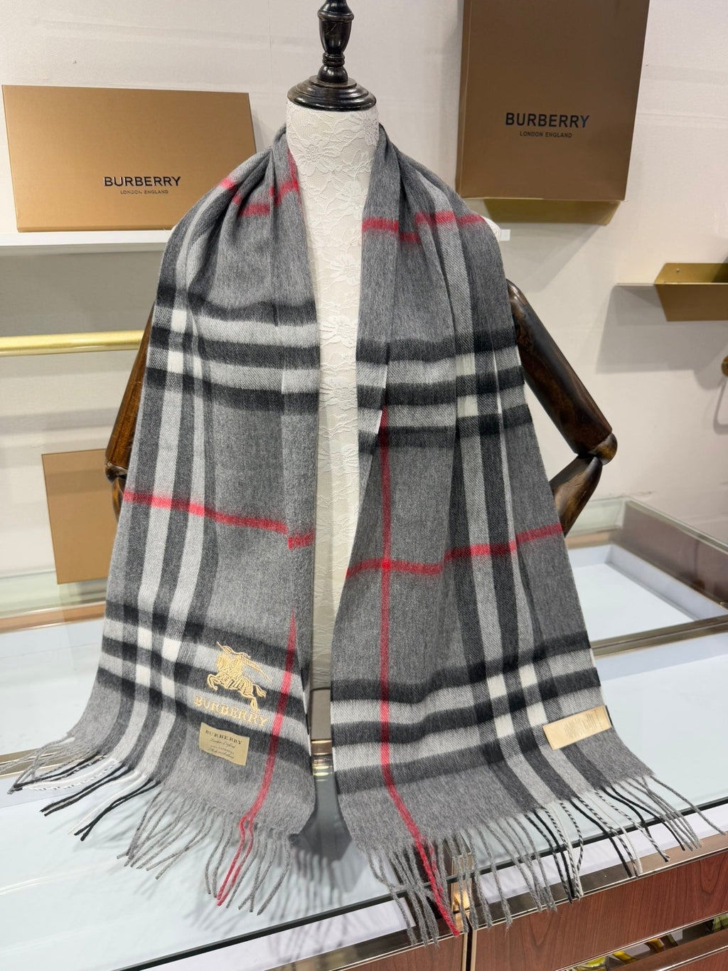 BBR SCARF 180 CM IN CASHMERE 732174